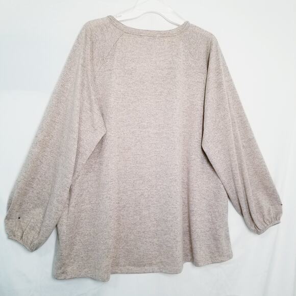 Boutique Women's Lite Copper Lightweight Sweater V-Neck Pull Over Size 2X - Picture 3 of 7